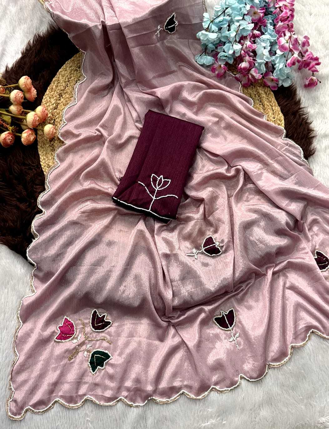 YNF Wholesale Chinon Designer Sarees  | Surat Manufacturer