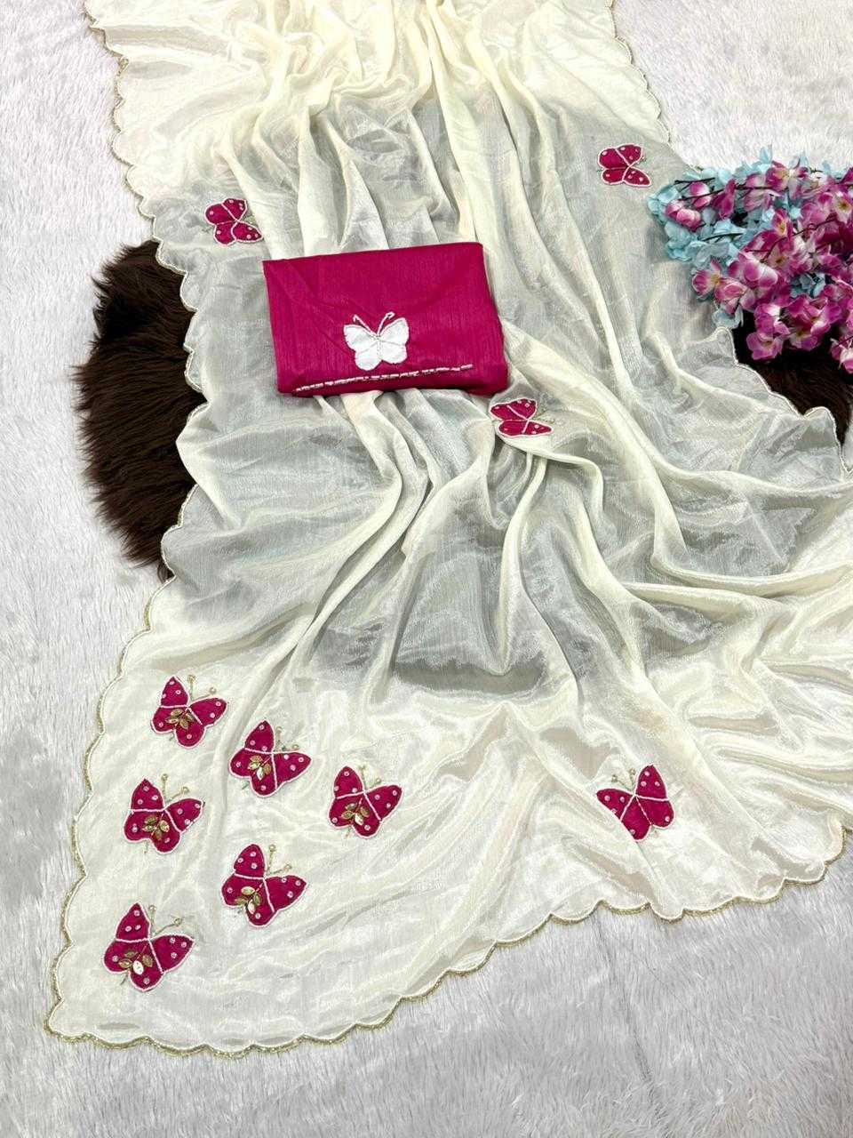 YNF Wholesale Chinon Designer Sarees  | Surat Manufacturer