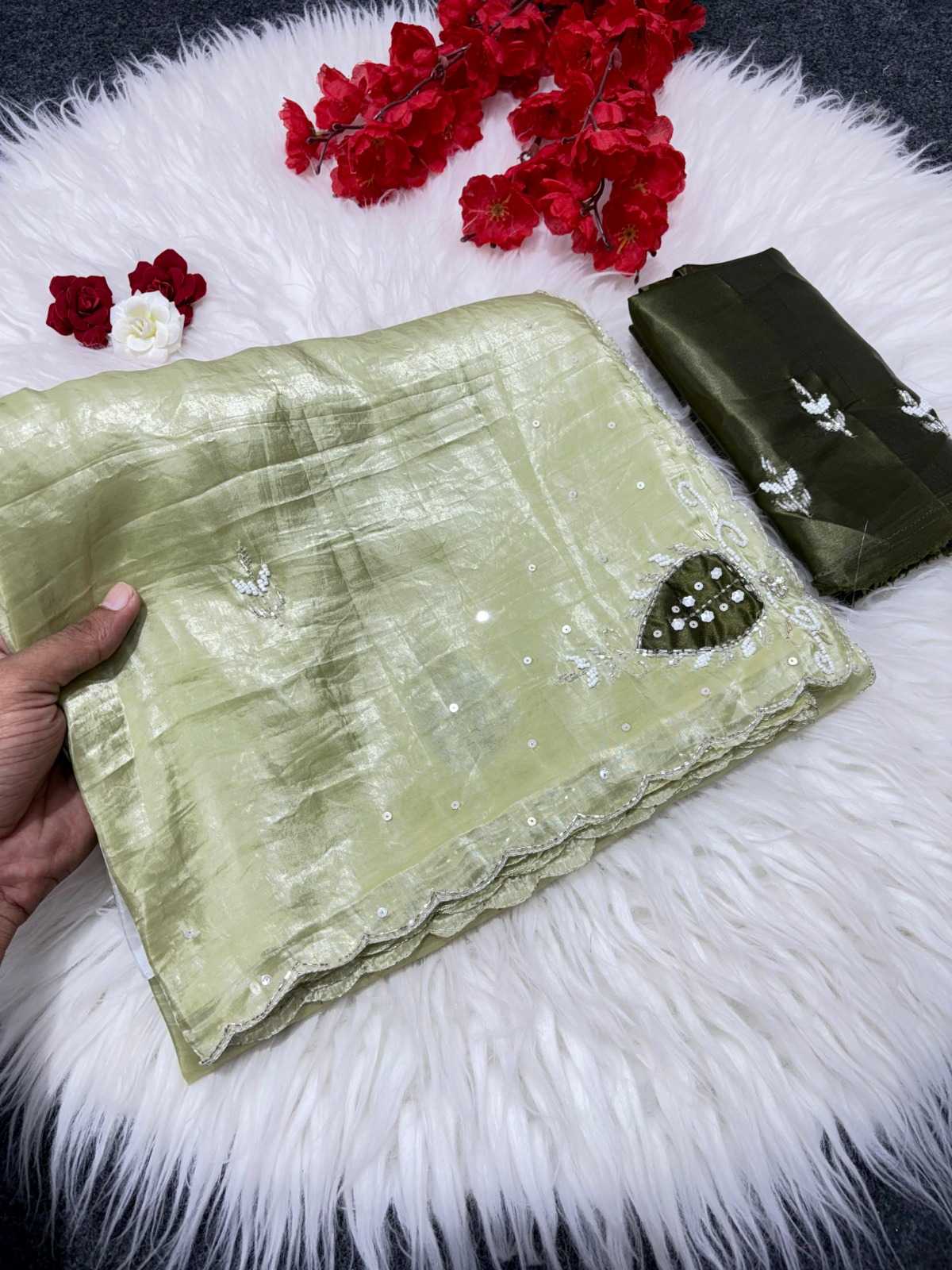 YNF Wholesale Soft Gold Crush Designer Sarees  | Surat Manufacturer