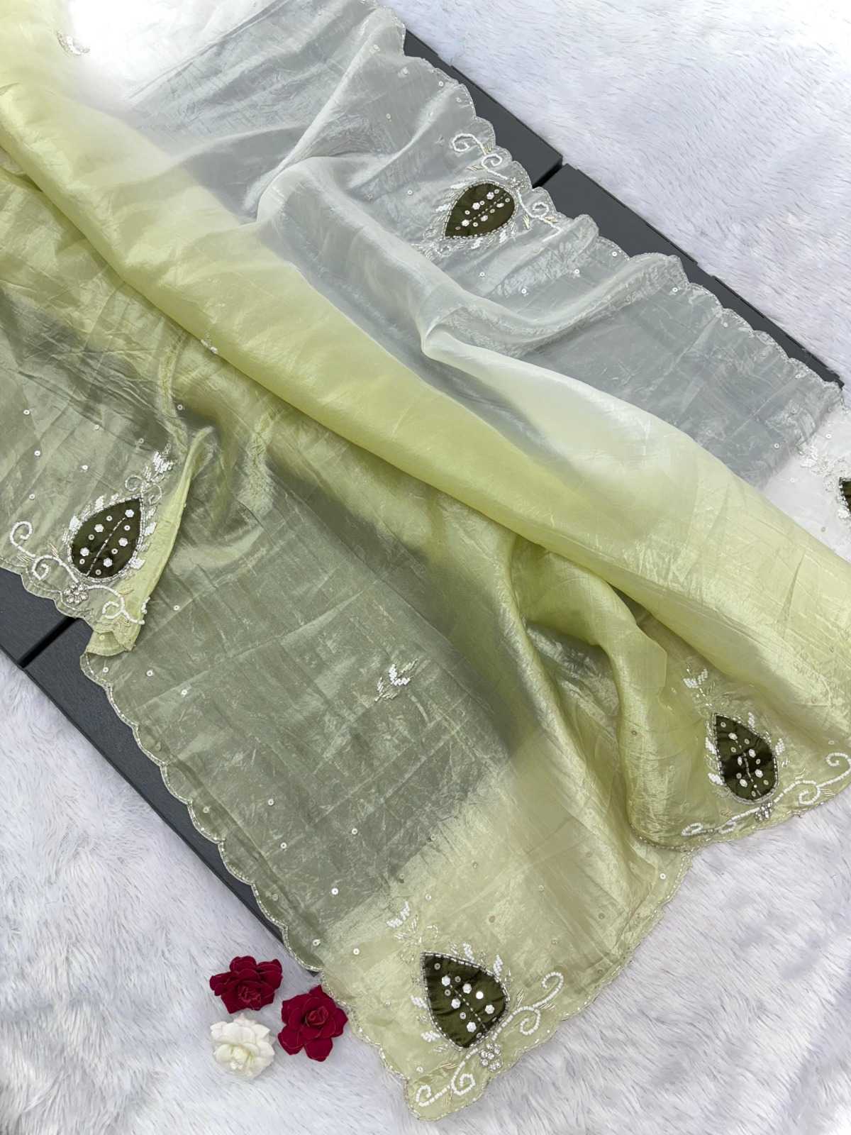 YNF Wholesale Soft Gold Crush Designer Sarees  | Surat Manufacturer