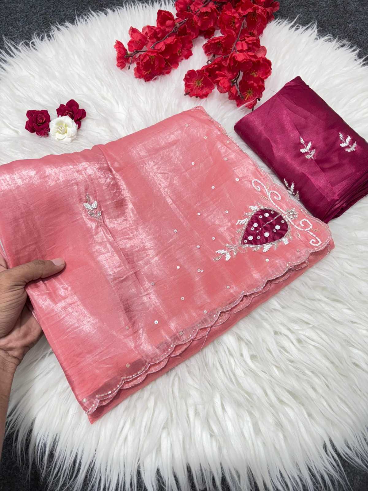 YNF Wholesale Soft Gold Crush Designer Sarees  | Surat Manufacturer