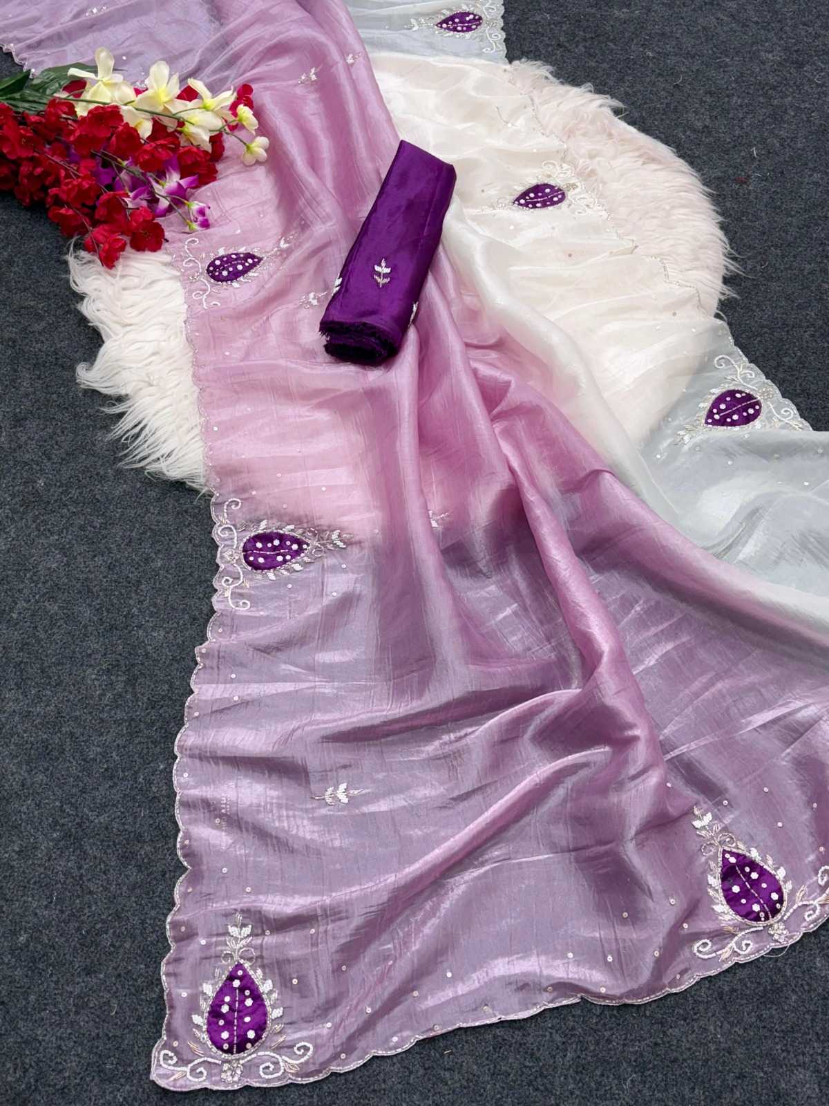 YNF Wholesale Soft Gold Crush Designer Sarees  | Surat Manufacturer