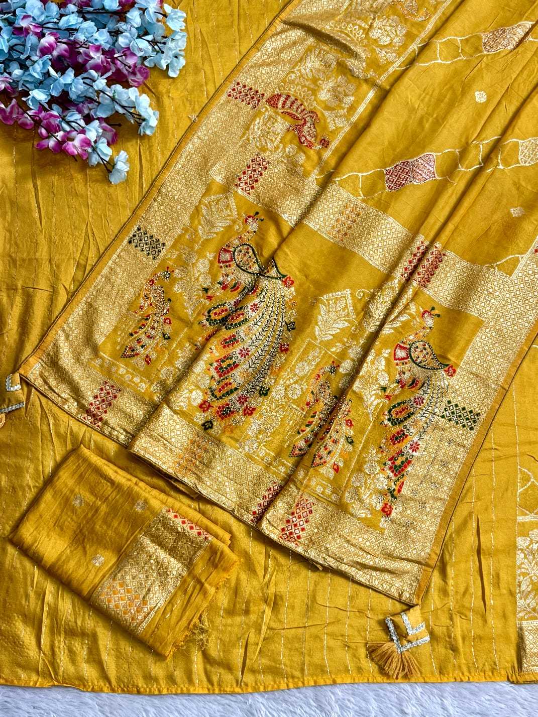 YNF Wholesale Dola Silk Banarasi Silk Sarees  | Surat Manufacturer