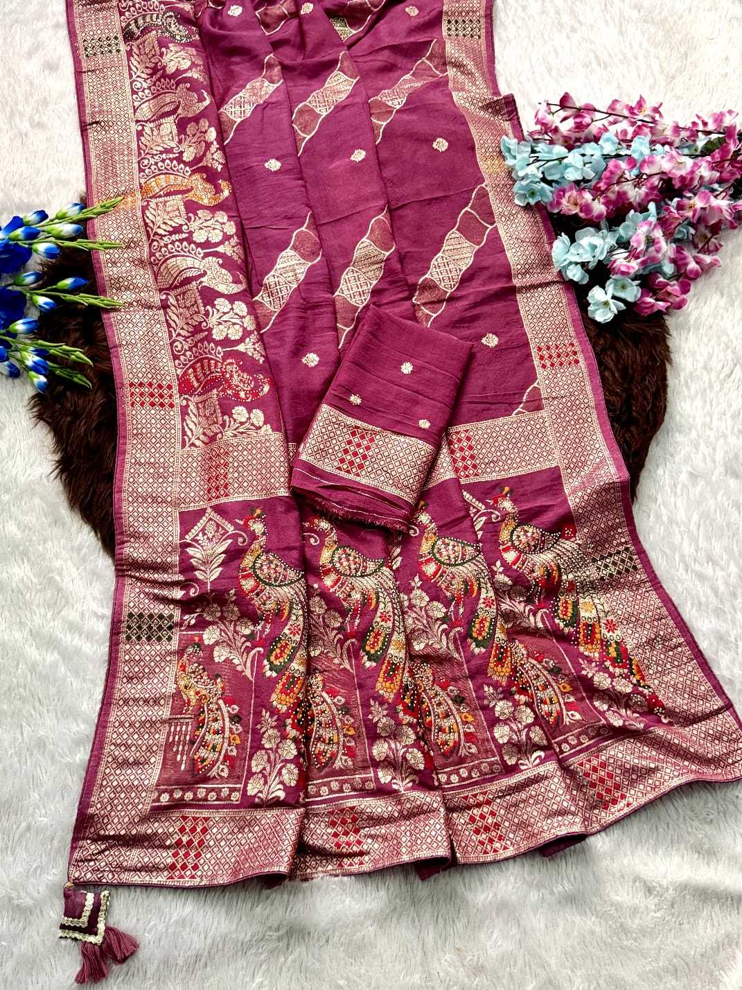 YNF Wholesale Dola Silk Banarasi Silk Sarees  | Surat Manufacturer