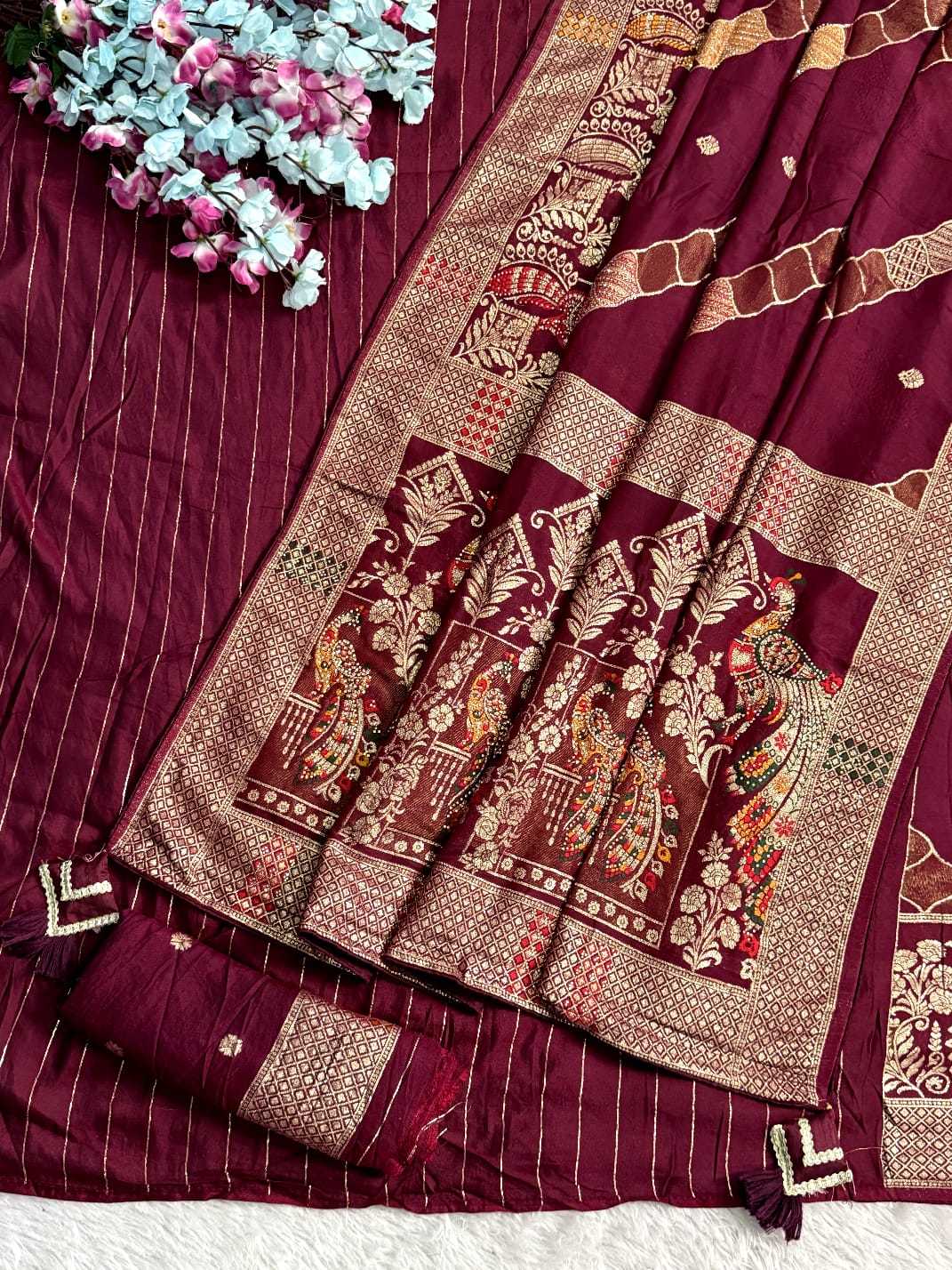 YNF Wholesale Dola Silk Banarasi Silk Sarees  | Surat Manufacturer