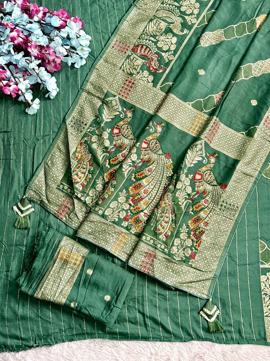 YNF Wholesale Dola Silk Banarasi Silk Sarees  | Surat Manufacturer