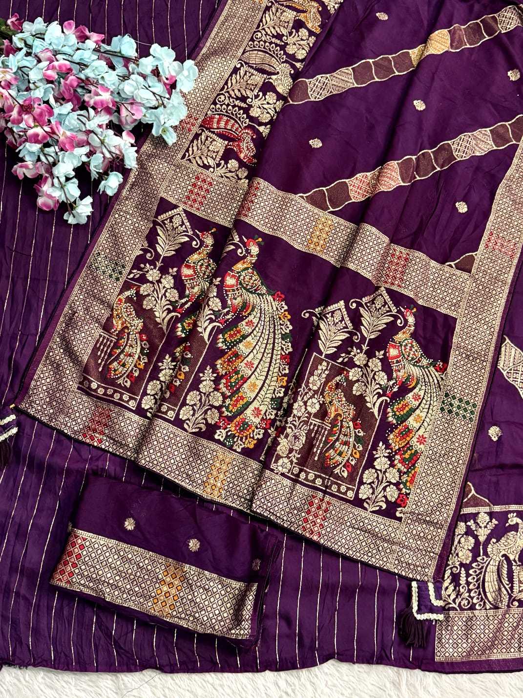 YNF Wholesale Dola Silk Banarasi Silk Sarees  | Surat Manufacturer