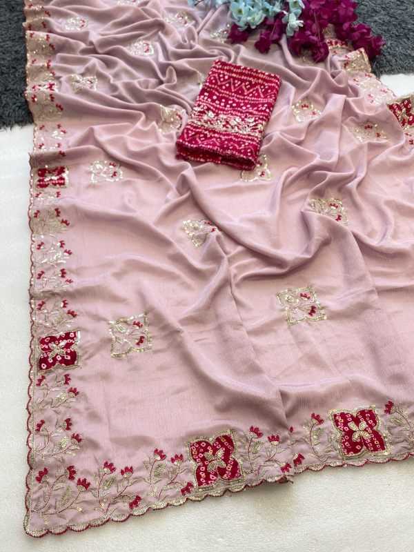 YNF Wholesale Chiffon Sequence Sarees  | Surat Manufacturer