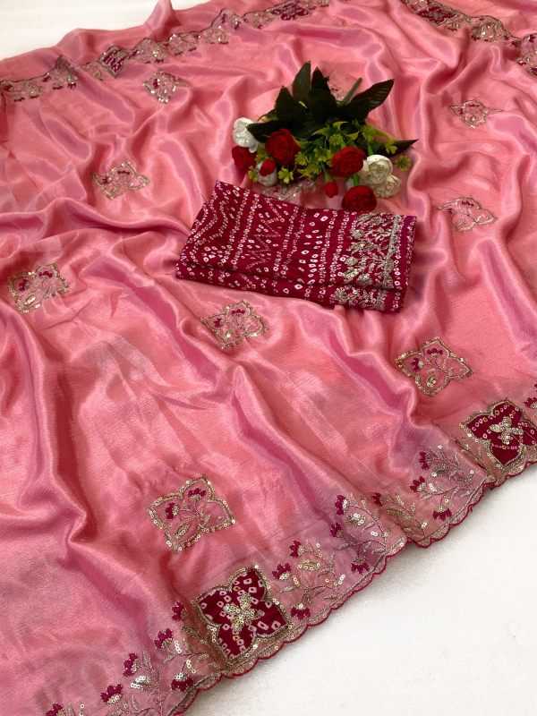 YNF Wholesale Chiffon Sequence Sarees  | Surat Manufacturer