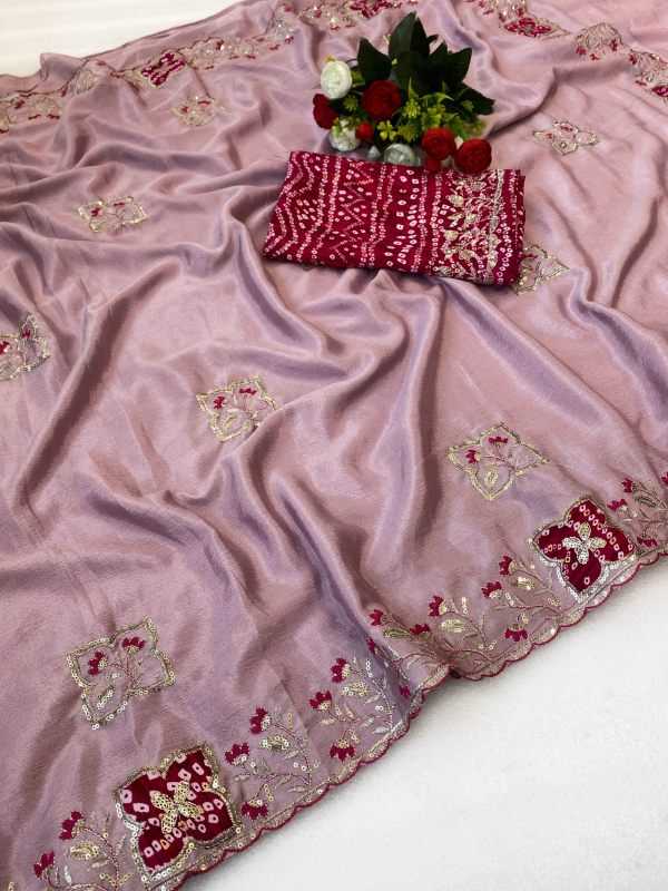 YNF Wholesale Chiffon Sequence Sarees  | Surat Manufacturer