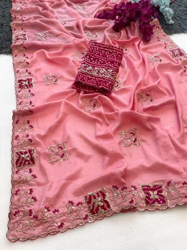 YNF Wholesale Chiffon Sequence Sarees  | Surat Manufacturer