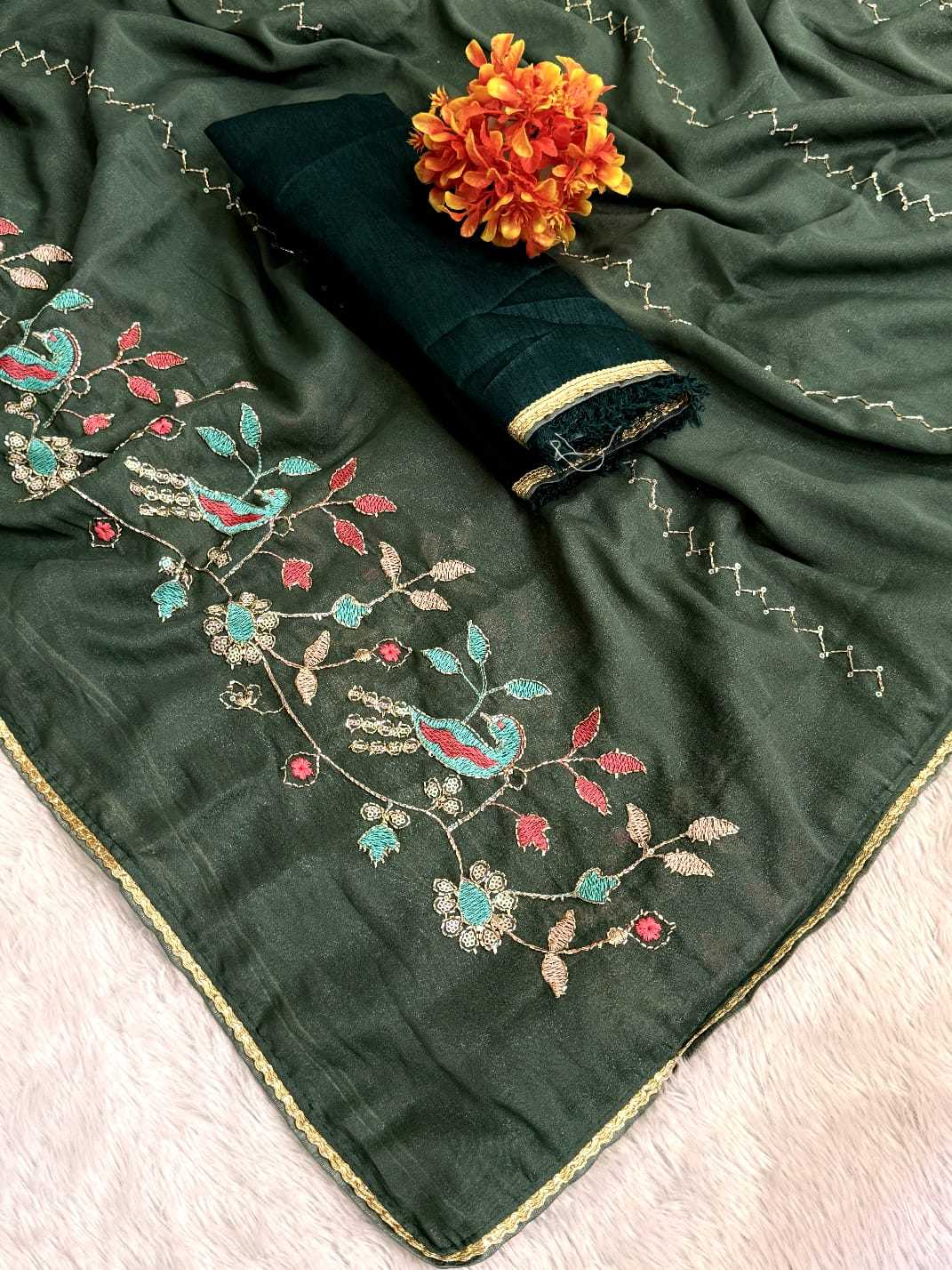 YNF Wholesale Georgette Georgette Sarees  | Surat Manufacturer