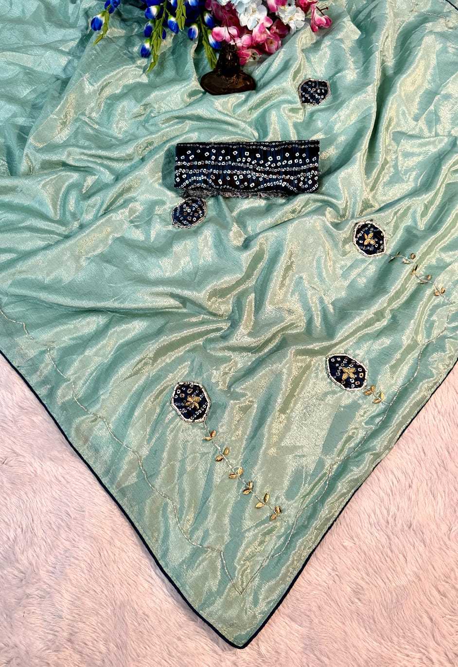 YNF Wholesale Chinon Printed Silk Saree  | Surat Manufacturer