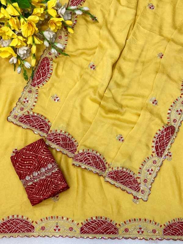 YNF Wholesale Crunchi Sequence Sarees  | Surat Manufacturer