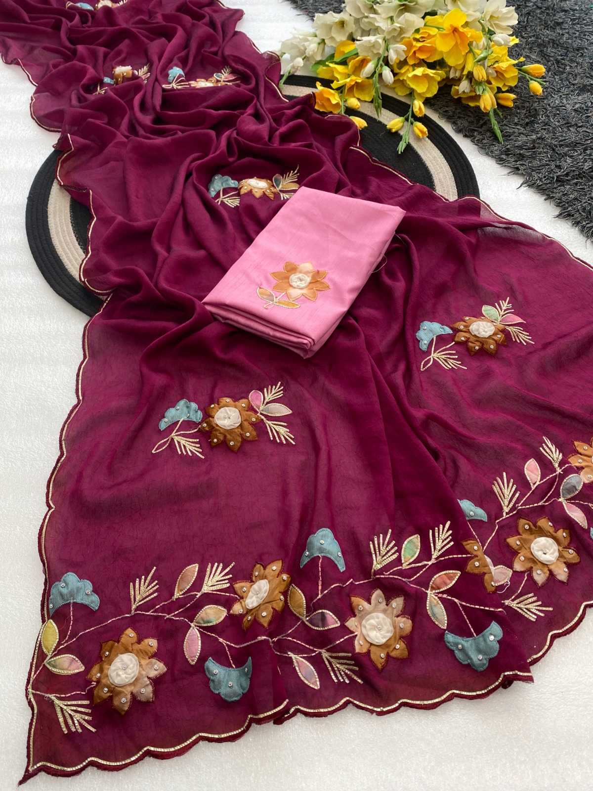 YNF Wholesale Crunchi Designer Sarees  | Surat Manufacturer
