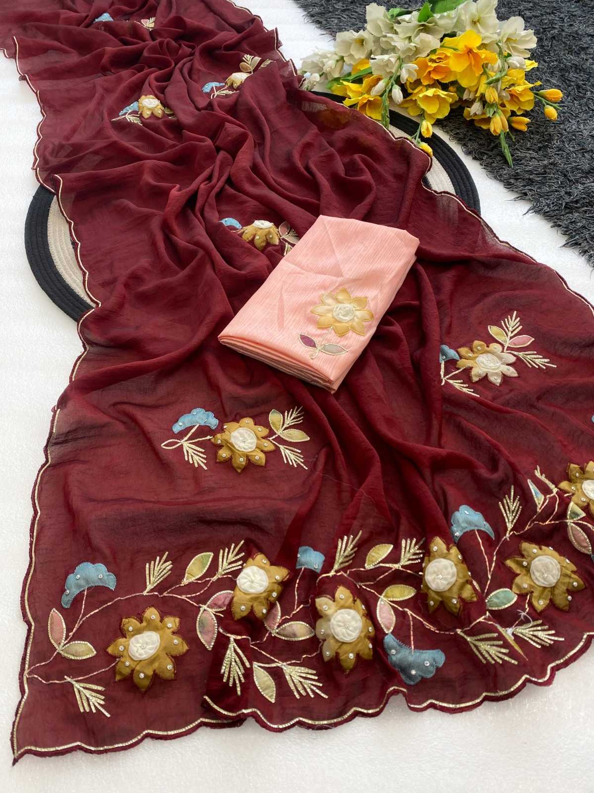 YNF Wholesale Crunchi Designer Sarees  | Surat Manufacturer