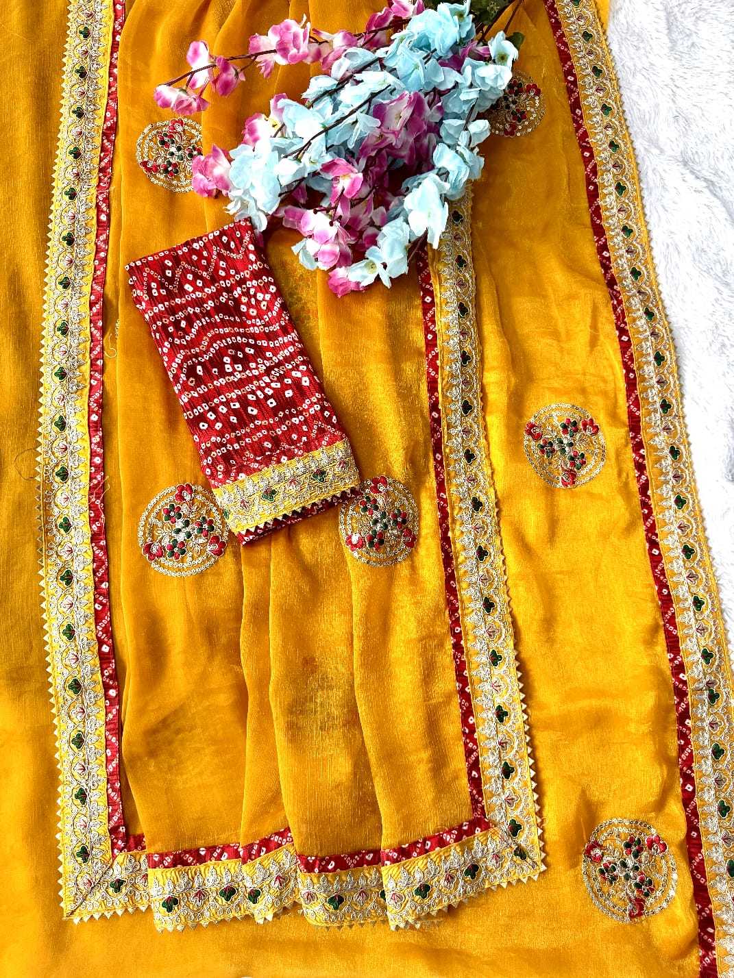 YNF Wholesale Chiffon Sequence Sarees  | Surat Manufacturer