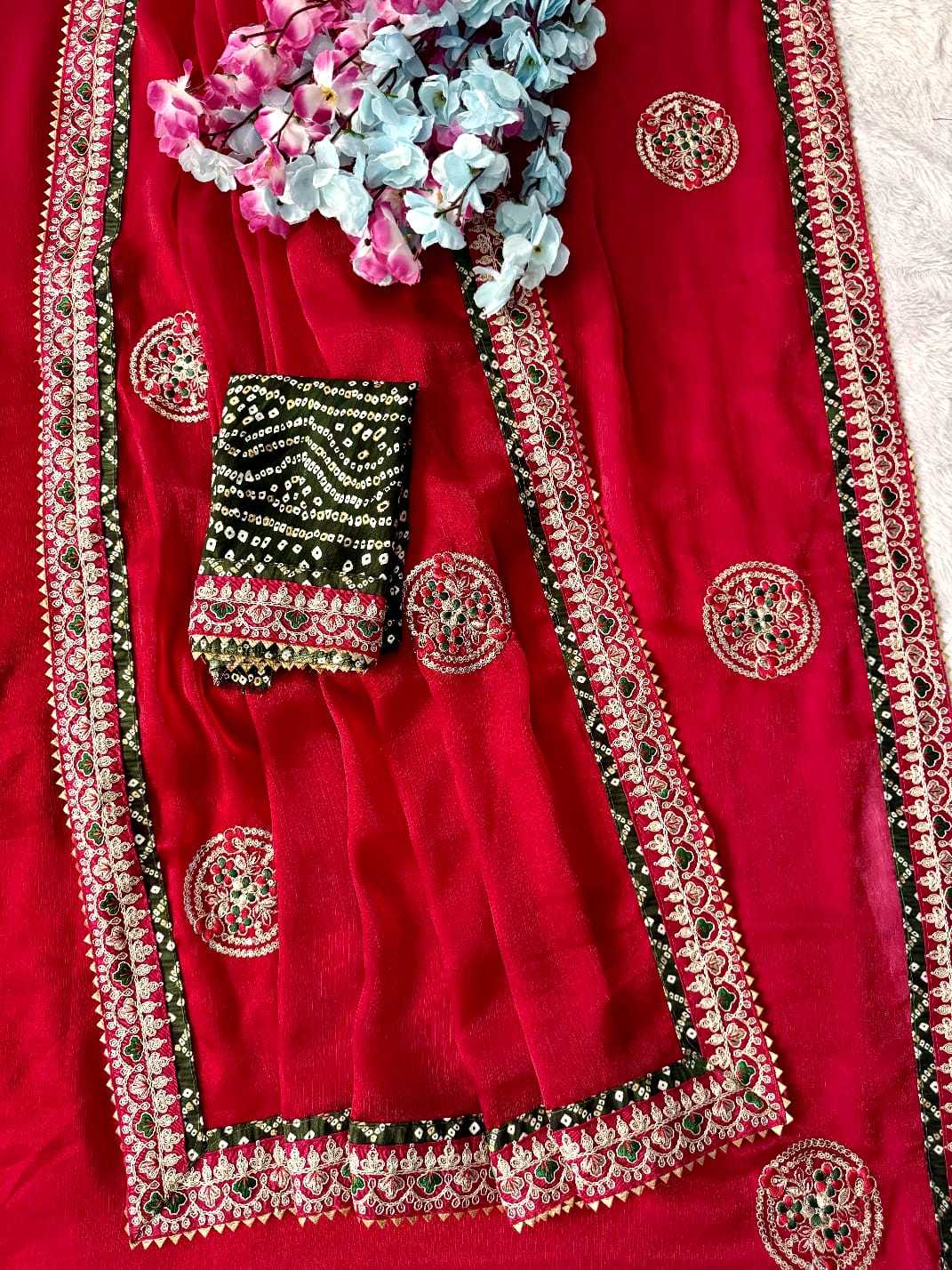 YNF Wholesale Chiffon Sequence Sarees  | Surat Manufacturer