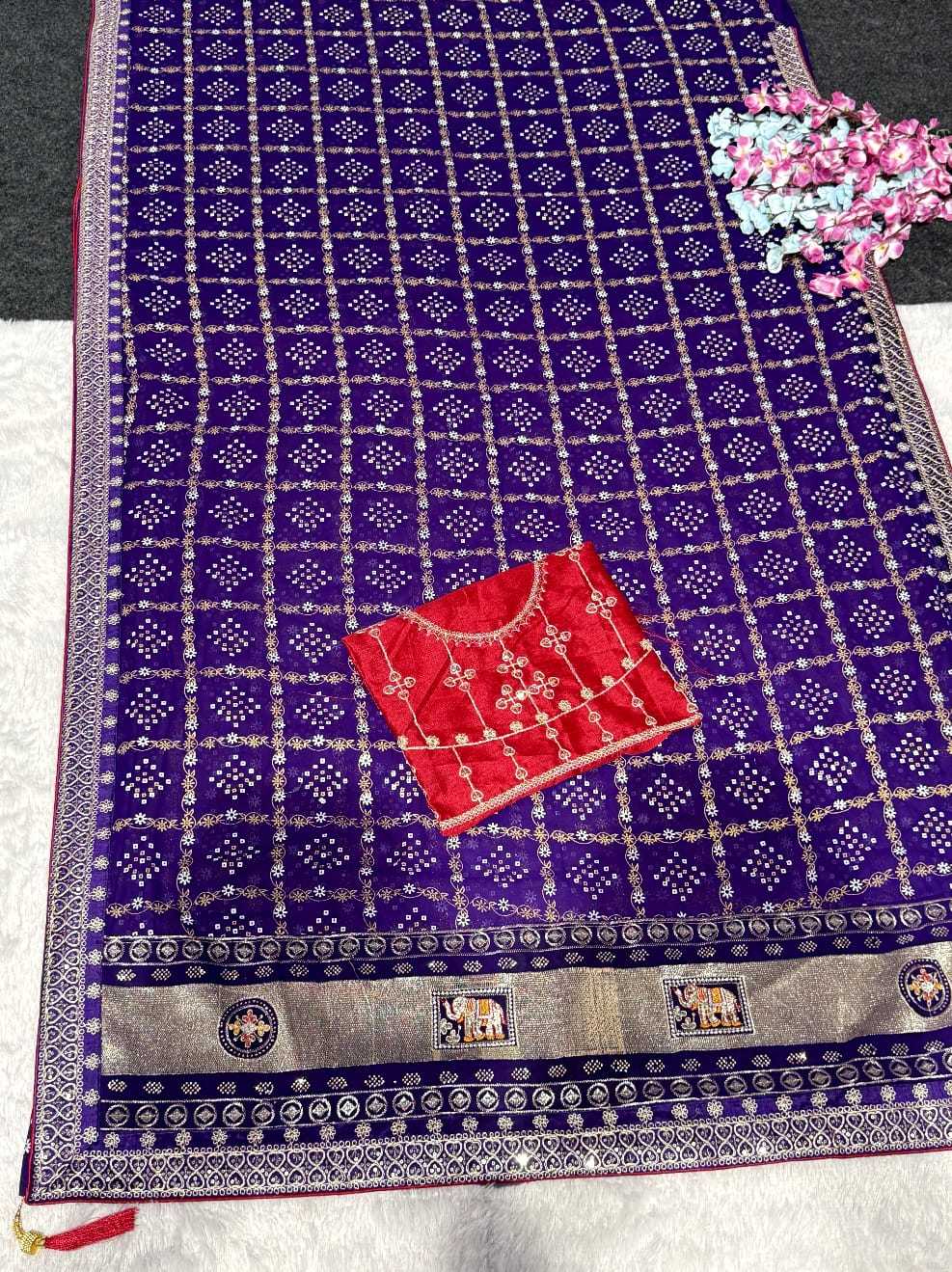YNF Wholesale Georgette Party Wear Sarees  | Surat Manufacturer
