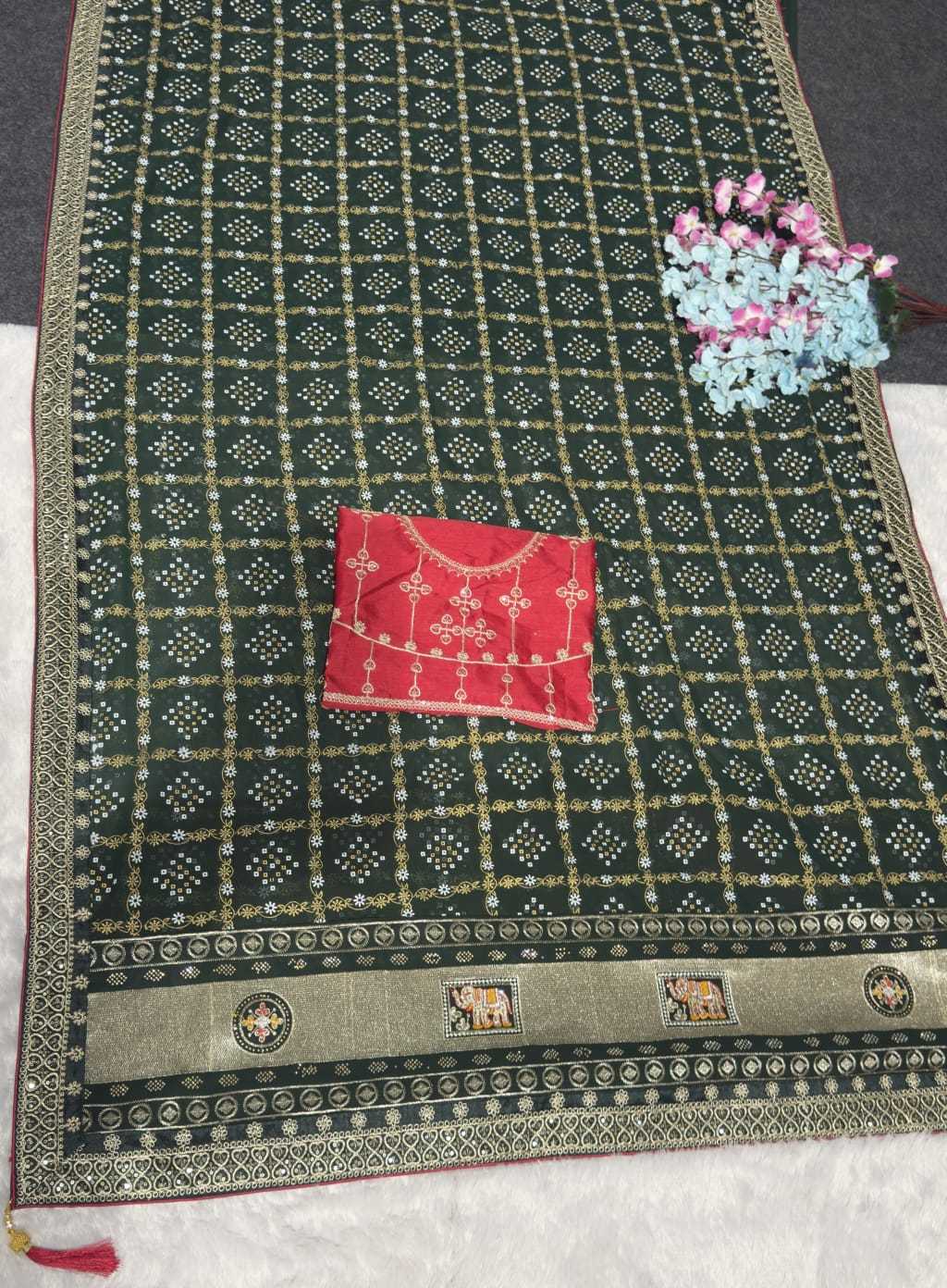 YNF Wholesale Georgette Party Wear Sarees  | Surat Manufacturer