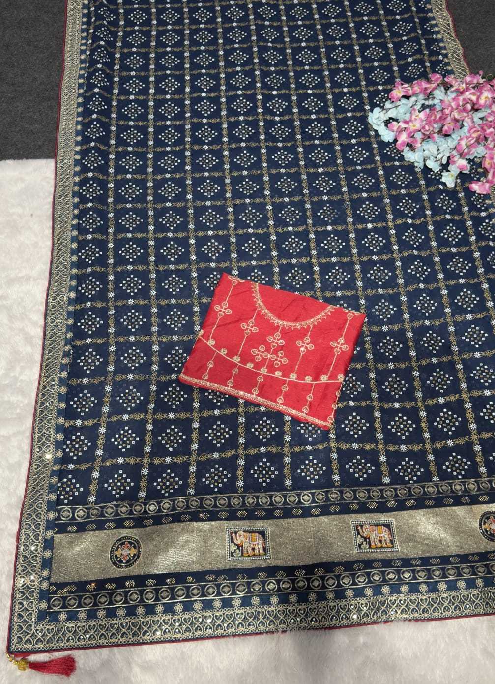 YNF Wholesale Georgette Party Wear Sarees  | Surat Manufacturer