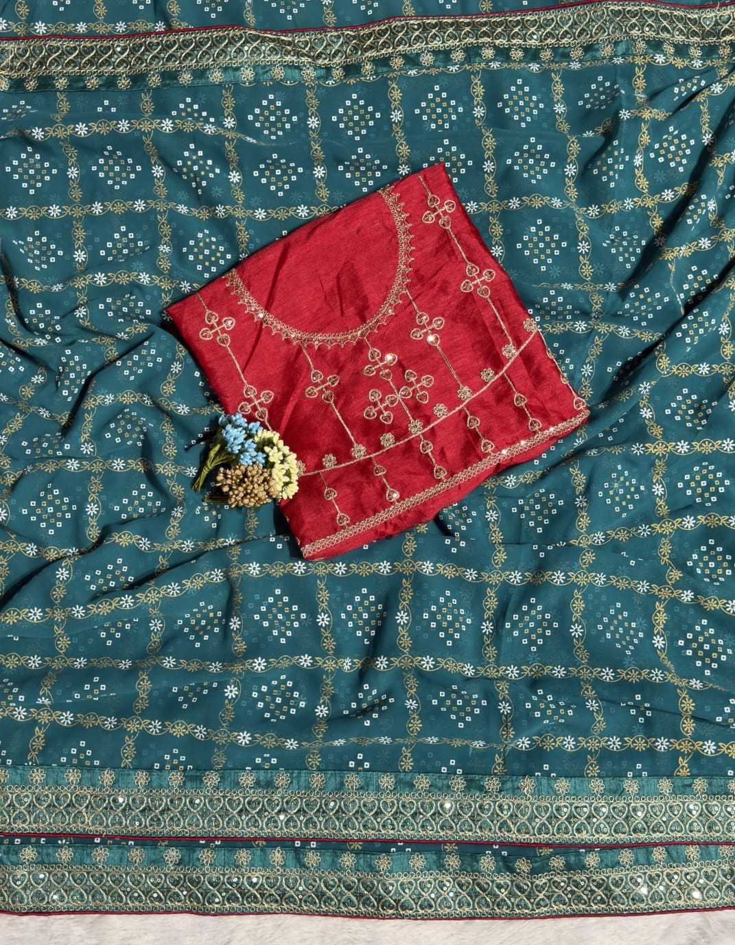 YNF Wholesale Georgette Party Wear Sarees  | Surat Manufacturer