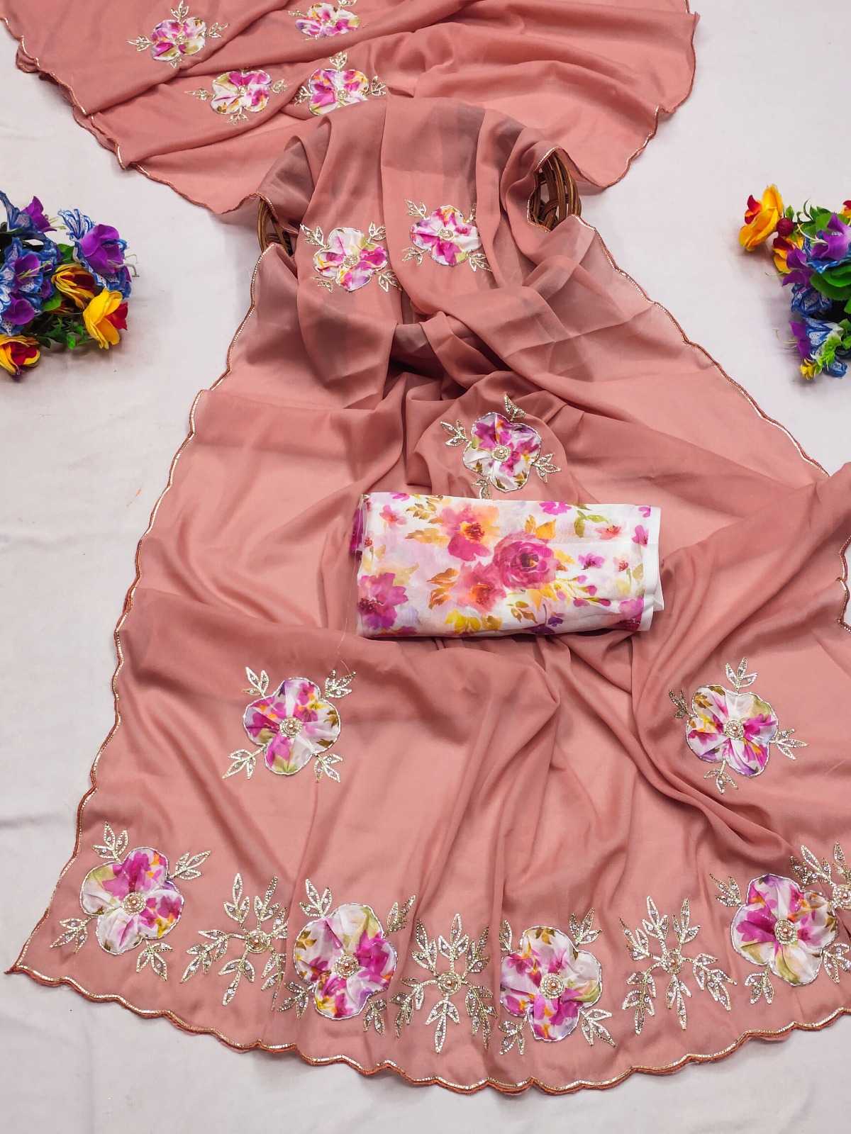 YNF Wholesale Georgette Georgette Sarees  | Surat Manufacturer