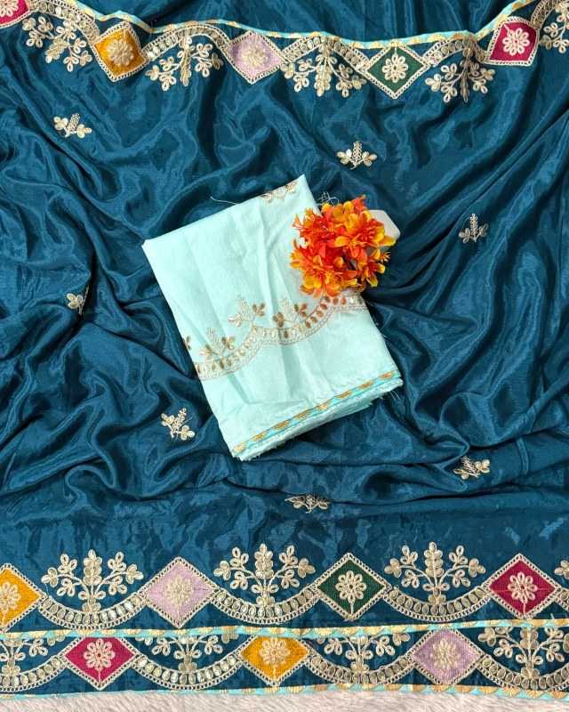 YNF Wholesale Chinon Designer Sarees  | Surat Manufacturer