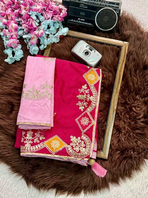 YNF Wholesale Chinon Designer Sarees  | Surat Manufacturer