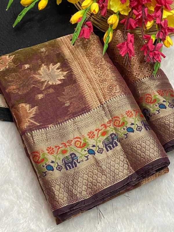 YNF Wholesale Jacquard Fancy Sarees  | Surat Manufacturer