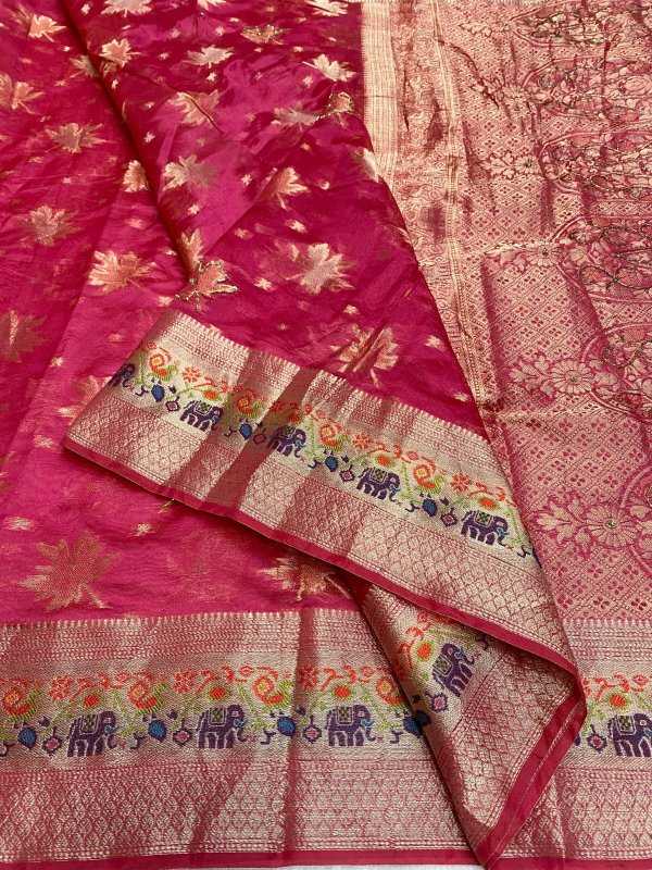 YNF Wholesale Jacquard Fancy Sarees  | Surat Manufacturer