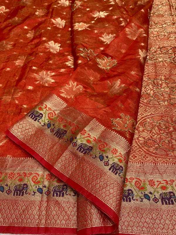 YNF Wholesale Jacquard Fancy Sarees  | Surat Manufacturer