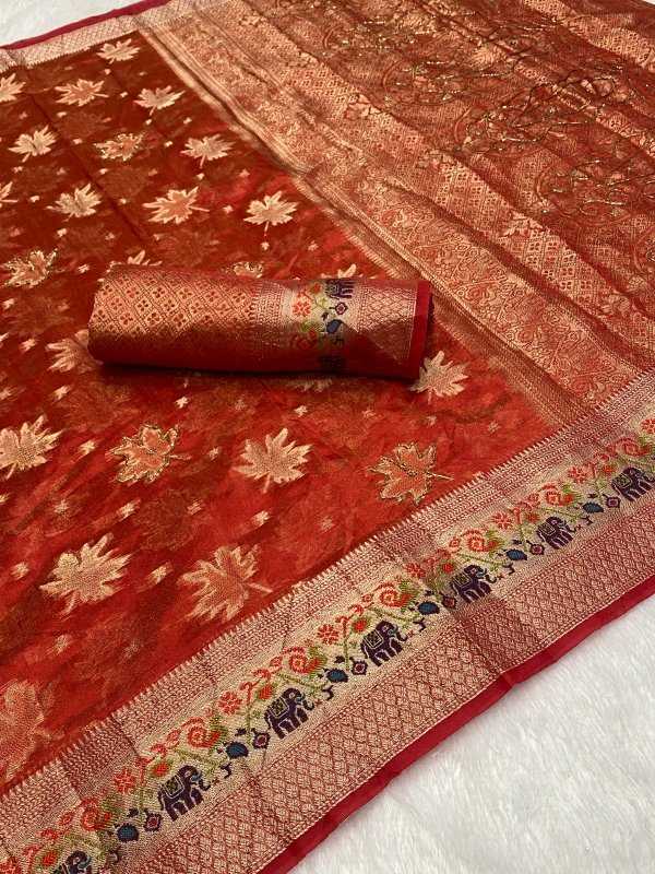 YNF Wholesale Jacquard Fancy Sarees  | Surat Manufacturer