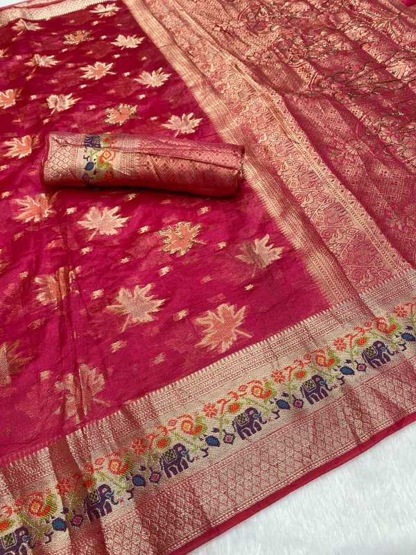 YNF Wholesale Jacquard Fancy Sarees  | Surat Manufacturer