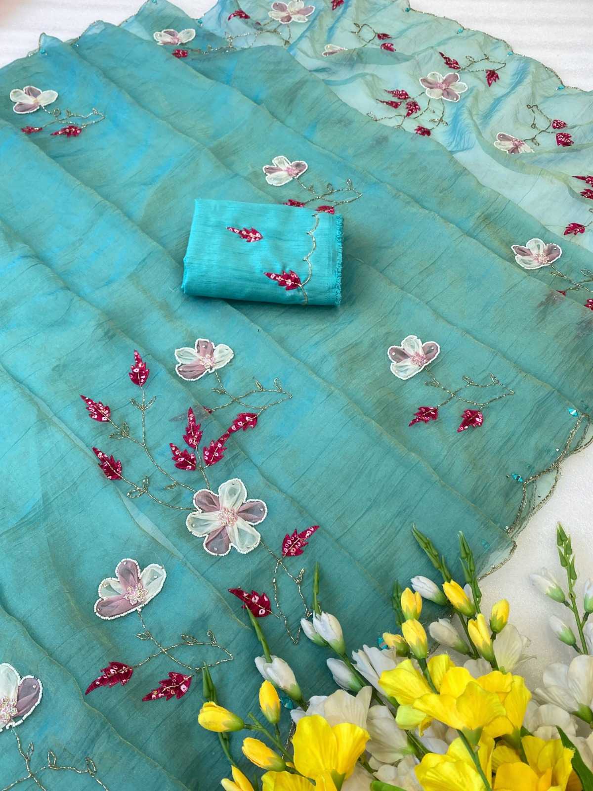 YNF Wholesale Soft Gold Crush Designer Sarees  | Surat Manufacturer