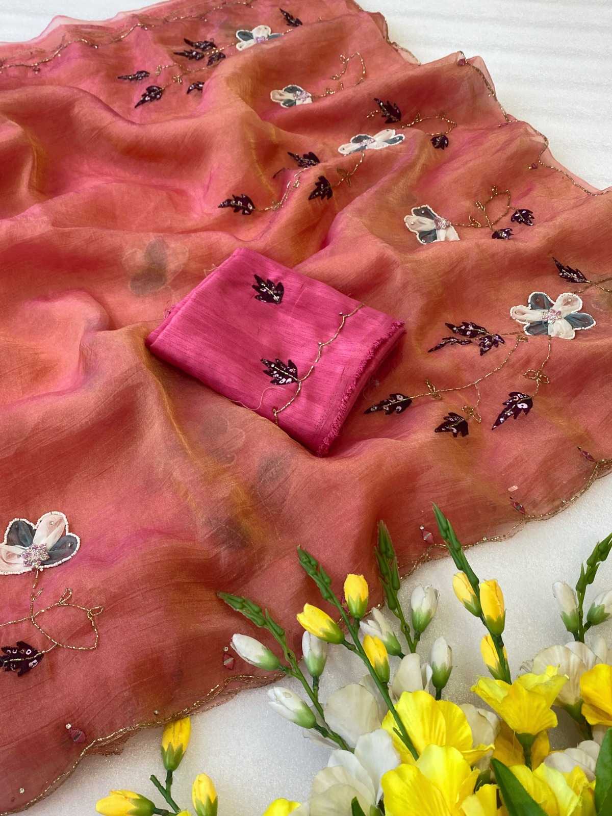 YNF Wholesale Soft Gold Crush Designer Sarees  | Surat Manufacturer