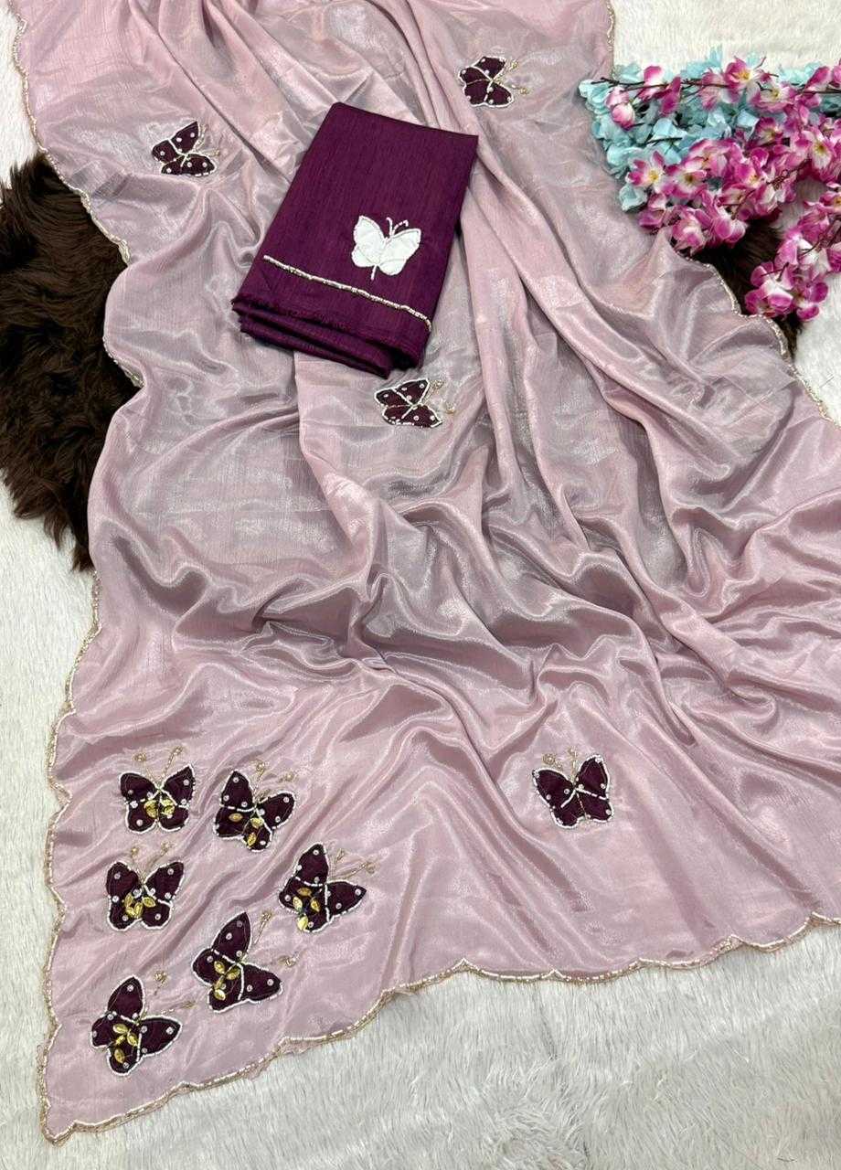 YNF Wholesale Chinon Hand Work Sarees  | Surat Manufacturer