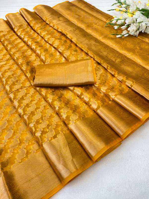 YNF Wholesale Organza Designer Sarees  | Surat Manufacturer