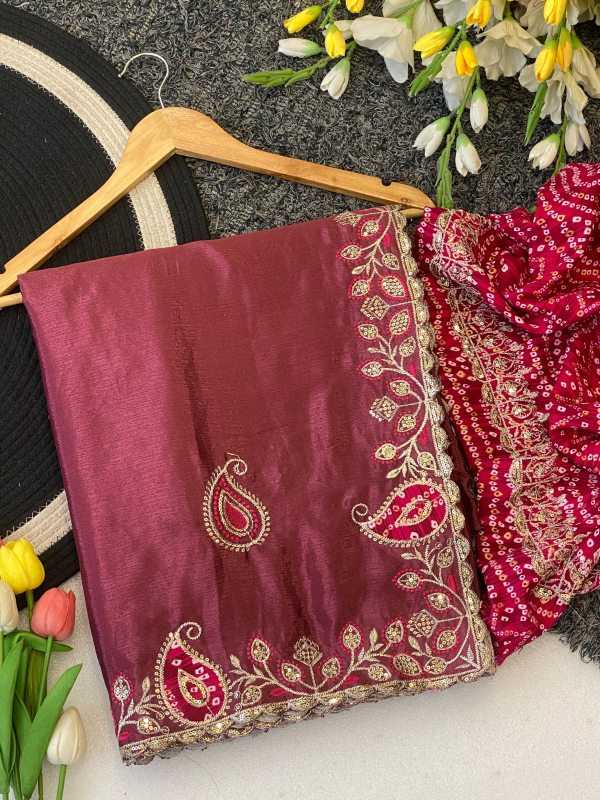 YNF Wholesale Chinon Sequence Sarees  | Surat Manufacturer