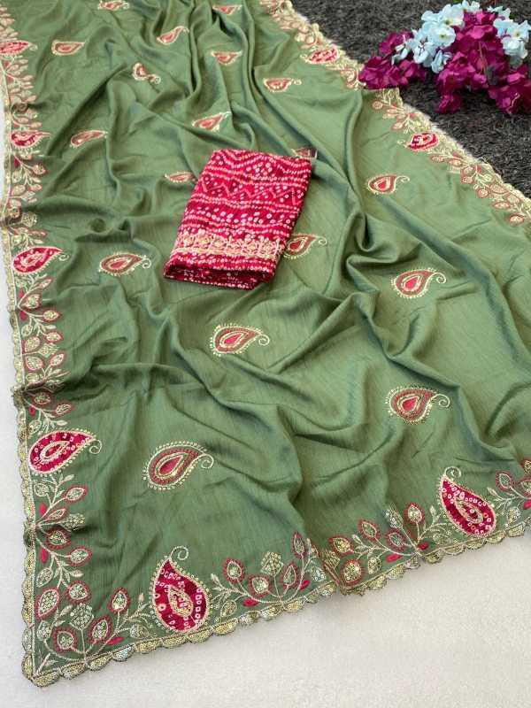 YNF Wholesale Chinon Sequence Sarees  | Surat Manufacturer