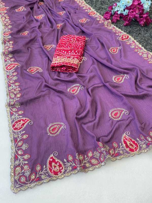 YNF Wholesale Chinon Sequence Sarees  | Surat Manufacturer