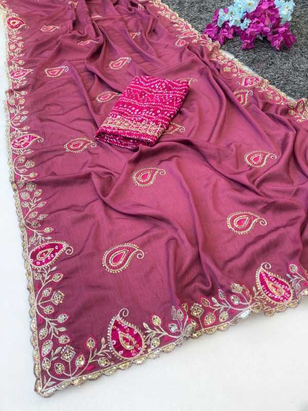 YNF Wholesale Chinon Sequence Sarees  | Surat Manufacturer
