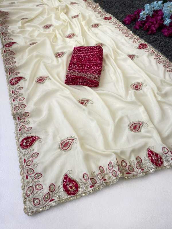 YNF Wholesale Chinon Sequence Sarees  | Surat Manufacturer