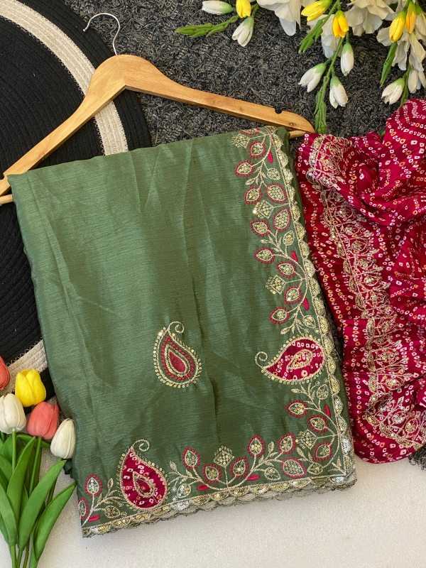 YNF Wholesale Chinon Sequence Sarees  | Surat Manufacturer