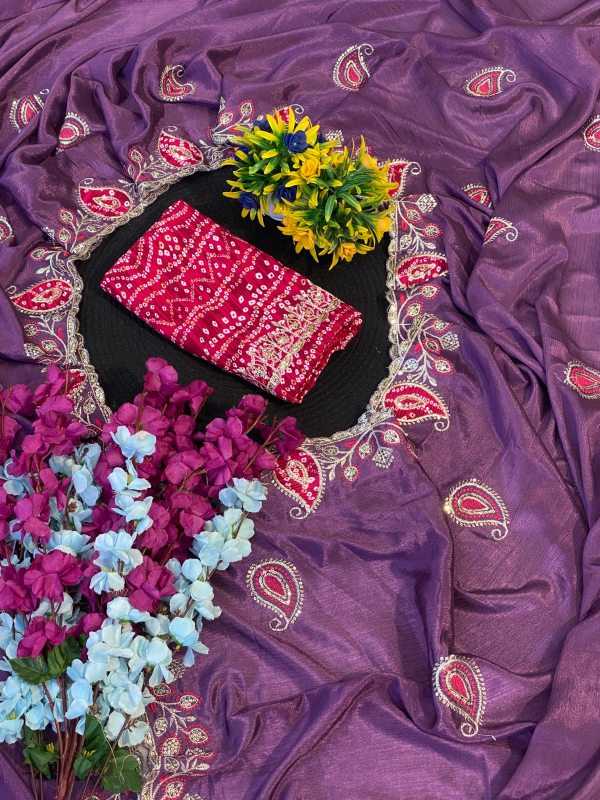 YNF Wholesale Chinon Sequence Sarees  | Surat Manufacturer