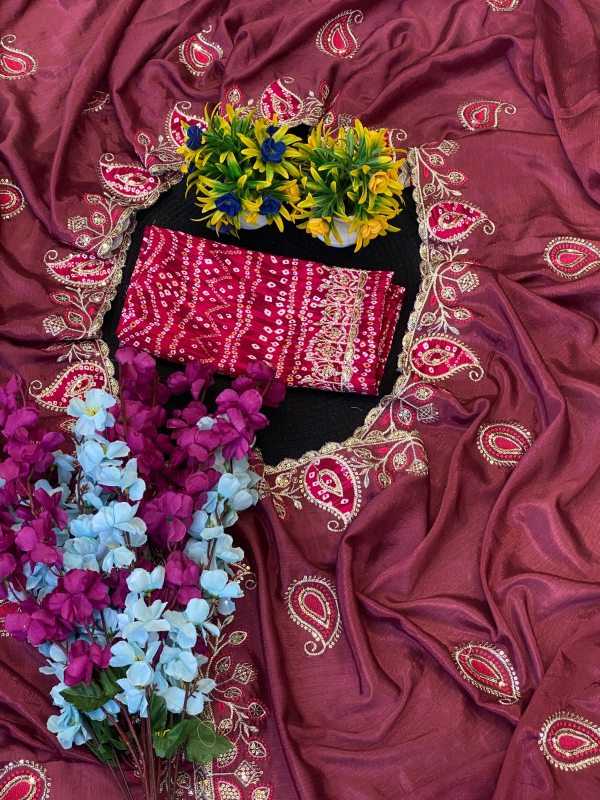 YNF Wholesale Chinon Sequence Sarees  | Surat Manufacturer