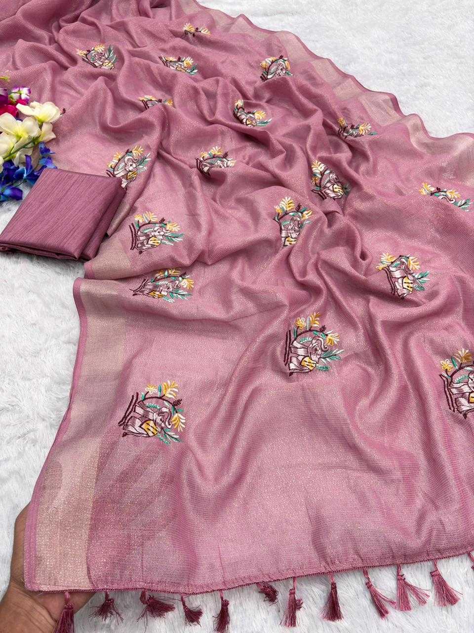 YNF Wholesale Cotton Embroidered Sarees  | Surat Manufacturer