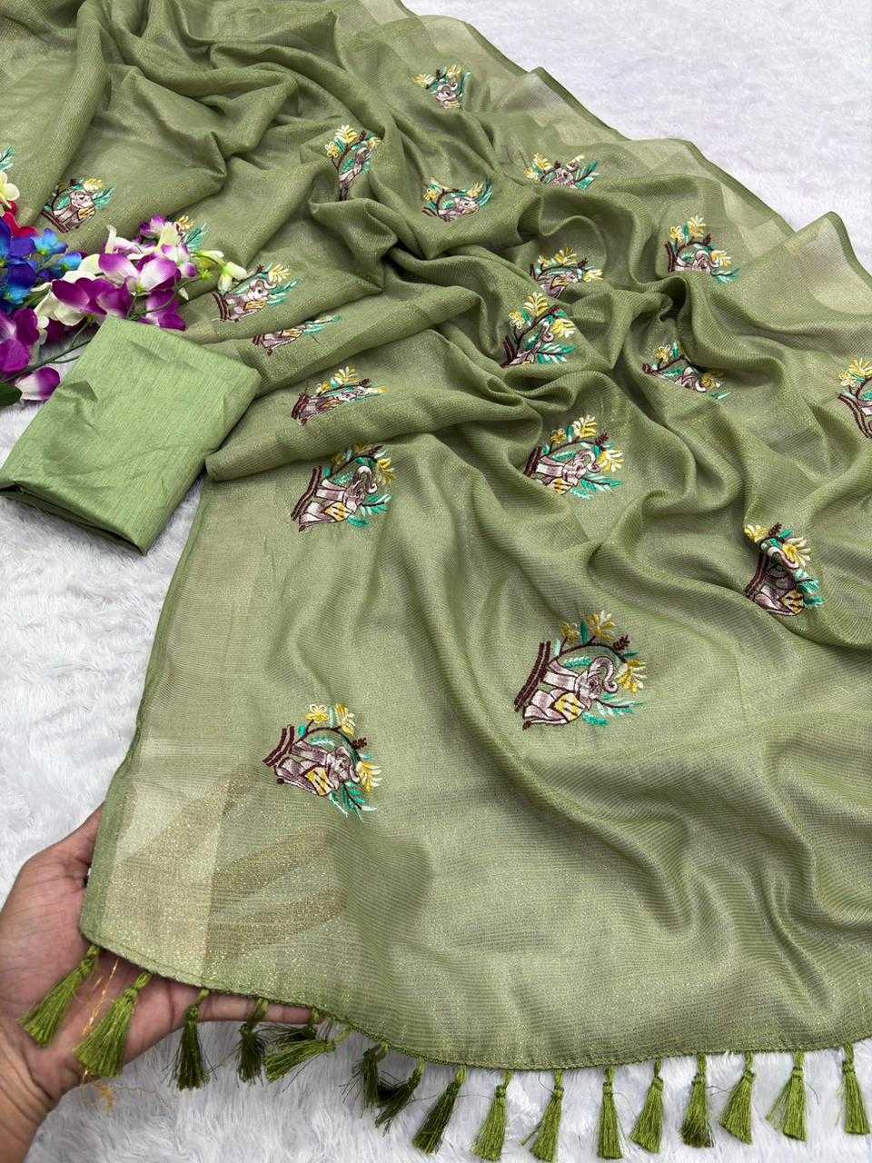 YNF Wholesale Cotton Embroidered Sarees  | Surat Manufacturer
