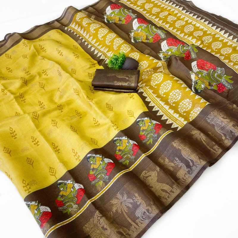 YNF Wholesale Silk Floral Sarees  | Surat Manufacturer