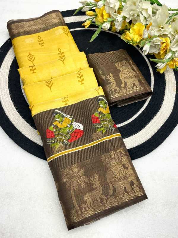 YNF Wholesale Silk Floral Sarees  | Surat Manufacturer